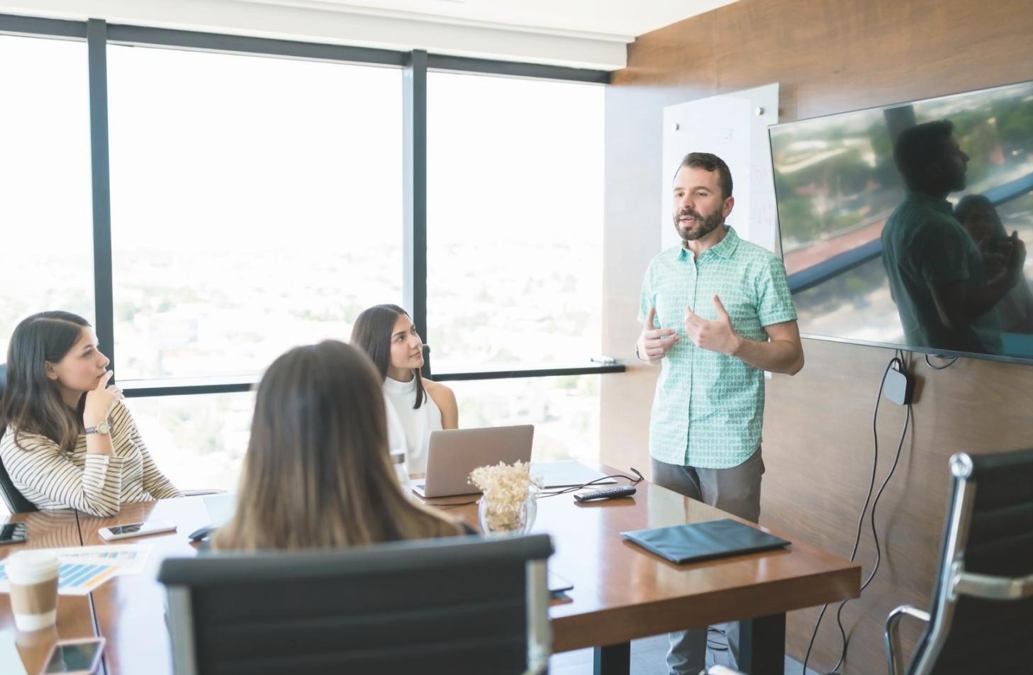 Close-up of goal setting worksheet with notes